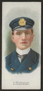 PLAYERS-ENGLANDS NAVAL HEROES 1898 (DESCRIPTIVE NARROW)-#15- NICHOLSON - Picture 1 of 2