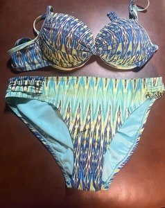 Rod Beattie Blue Bikini Support Bra Resort Swimsuit NWOT - Picture 1 of 6