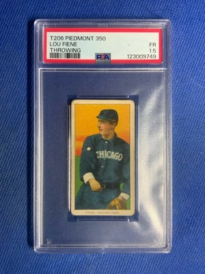 T206 Piedmont 350 Lou Fiene Throwing PSA 1.5 - Image 1 of 2