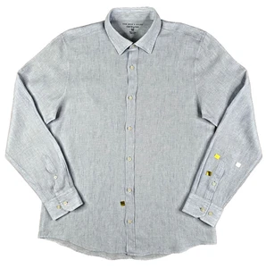 Bloomingdale's Men's 100% Linen Button Up Casual/Dress Luxury Shirt Size: M - Picture 1 of 5