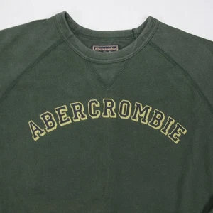 Vintage Abercrombie Fitch Sweatshirt Herren 2XL Grün Spellout 90s Mariana - Bild 1 von 9