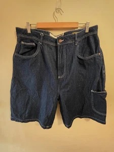 Mens Van Gogh Flower Denim Shorts Graphic Museum Amsterdam Size 38" - Picture 1 of 7