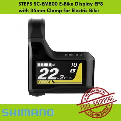 Shimano STEPS SC-EM800 E-Bike Display EP8 with 35mm Clamp for Electric Bike - Image 1 of 4