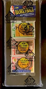 1989 Fleer Basketball Rack Pack 2x Michael Jordan Top & Back BBCE SEALED - Bild 1 von 4