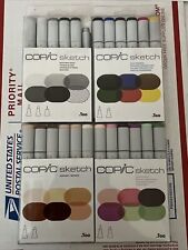 LOT OF 4 Copic Sketch Markers 6-Pack Sets Assorted Color Series BRAND NEW!