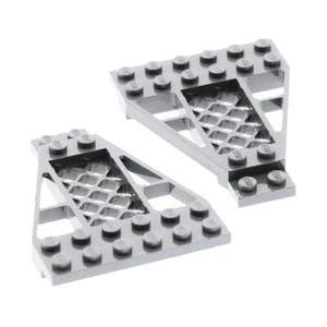 2x Lego Flügel Platte 8x6 neu-hell grau Gitter Set 60109 60229 6142379 30036 - Picture 1 of 1