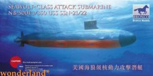 Bronco 1/350 5001 USS SSN-21/22 Sea-Wolf Attack Submarine - Picture 1 of 1