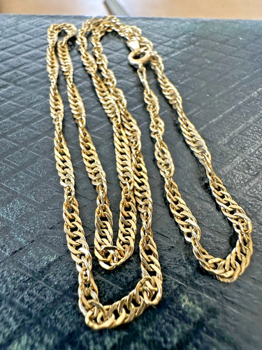 MICHAEL KORS Catena Singapore vintage marcata oro giallo 9 carati 5 34 gr 3 mm 18" Londra