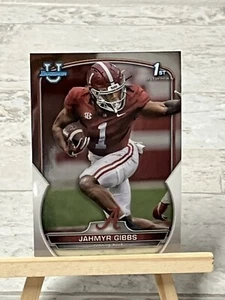 Jahmyr Gibbs 2022 Topps Bowman U Crome 1st Bowman RC Rookie Base #82-Alabama - Picture 1 of 2