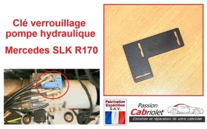 Clé cale verrouillage pompe hydraulique toit escamotable roof Mercedes SLK R170 - Picture 1 of 4