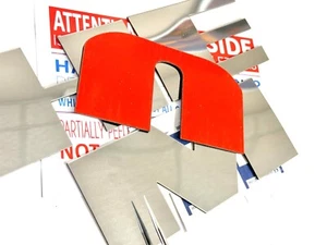 DKM | REAR BUMPER INSERTS CHROME FOR H2 REAR LETTERS NOT DECALS - Bild 1 von 1