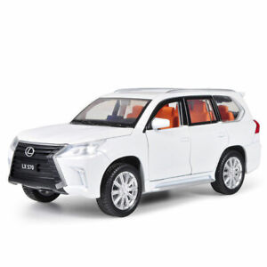 Lexus LX570 SUV 1:32 Model Car Diecast Toy Vehicle Collection Kids Gift White