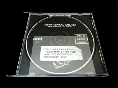 Grateful Dead Dick's Picks 15 Englishtown NJ 9/3/77 GDP Replacement Disc CD 3 - Image 1 of 4
