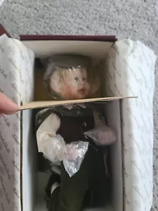 NIB 1989 Ashton Drake Little Sherlock Holmes Porcelain Boy Doll 15 inch COA E04 - Picture 1 of 6