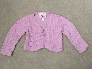 BABY GAP GIRLS Size 4 Pink Sweater Cardigan - Picture 1 of 4