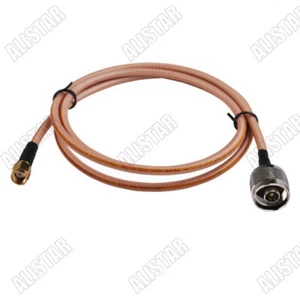 6M N Male Type Plug to RP-SMA Male Connector WiFi Adapter Pigtail Cable RG400 - Picture 1 of 3