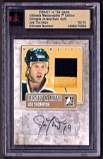 2006-07 ITG Ultimate Memorabilia 7th Edition Joe Thornton Auto Gold 10/10