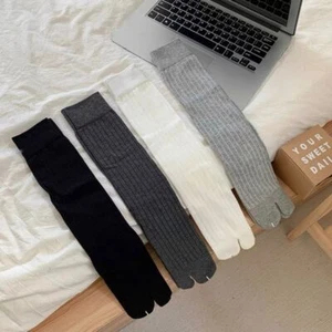 Combed Soft Two-Toed Socks High Quality Women's Tabi Socks Split Toe Socks - Picture 1 of 10