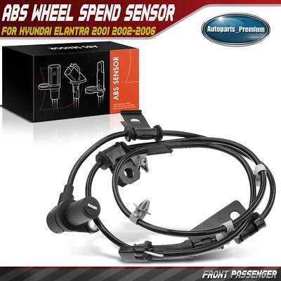 1x Sensor de velocidad de rueda ABS delantero derecho para Hyundai Elantra 2001-2006 L4 2,0 L Foto 1 de 4