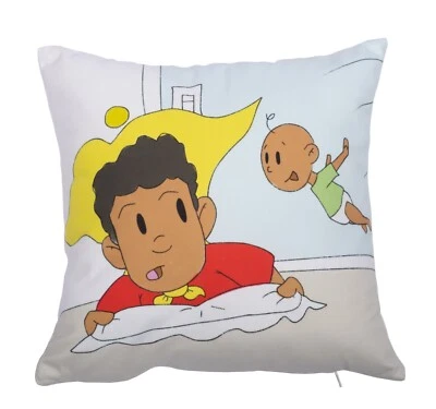 Childrens Pillow:  Juju Pillow 12x12 by Tanja Huston Books - NEW - Image 1 of 3