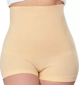 Empetua Women's Curve Nude Seamless Control High Waisted Shorts Plus Size 2XL UK - Picture 1 of 8
