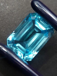 Large blue topaz gemstone - faceted natural sky blue Topaz 21.05 CTS - Picture 1 of 12