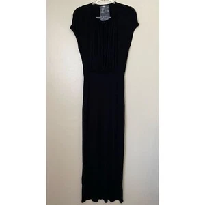 YFB Young Fabulous & Broke Damen Gr. Small Lisa vorne gerafft schwarz Maxikleid - Bild 1 von 9