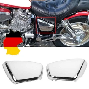 Paar Chrom Batterie Abdeckung Seitendeckel L+R Für Yamaha XV750 1000 1100 Virago - Bild 1 von 10