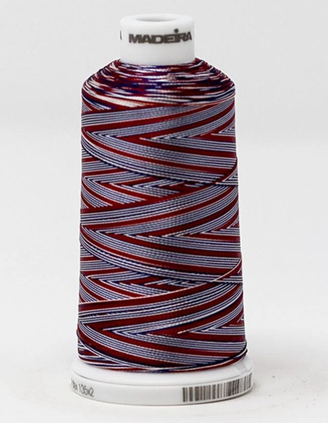 Madeira Classic Rayon 40, #2105 MULTI REDS 1000m Variegated Embroidery Thread - Image 1 of 1