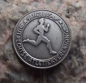 Antique Hellas Atletiekvereniging Utrecht Holland Athletics Club Pin Badge - Picture 1 of 2