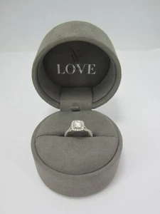 ~VERA WANG LADIES 14K WHITE GOLD C/S 1/2CT ENGAGEMENT RING 1.0 TCW 4.4G - Picture 1 of 12