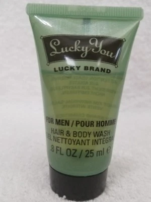 Jabón corporal y cabello Lucky Brand LUCKY YOU Pour Homme para hombres de viaje 0,8 oz/25 ml nuevo Foto 1 de 2