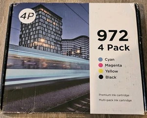 Compatible 972X High Yield Ink (4 Pack) for HP PageWide Pro 452dn 477dn 452dw - Picture 1 of 10