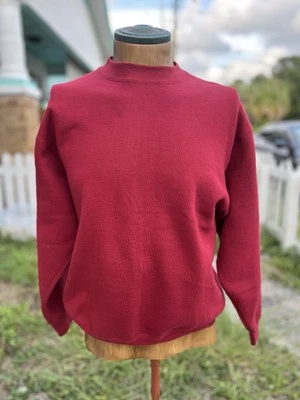 Vintage Blank Red BVD Crewneck Sweater Sz Medium 90s - Image 1 of 4