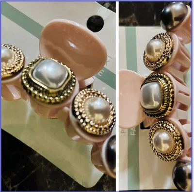 Pink Back Snap Clutches:barrette for Women - Image 1 of 4