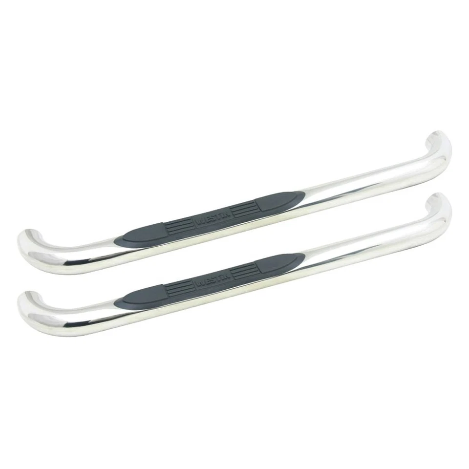 For Dodge Ram 3500 03-09 Westin 3" E-Series Cab Length Polished Round Step Bars - Image 1 of 4