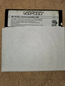 PAC-MAN on 5 1/4" Disk 1983 - IBM PC/PCjr and true compatibles 128K Bally Midway - Picture 1 of 3