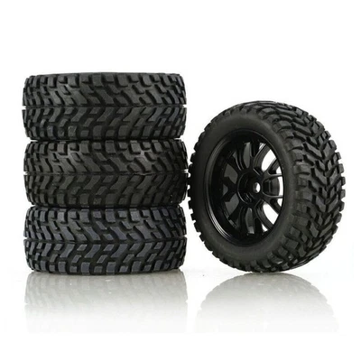 RC Car Repair Wheels Tires For HSP Wltoys 144001 1:14 1:16 1:18 RC Buggy Car - Image 1 of 4