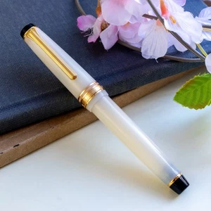 Sailor Shikiori Four Seasons Snow 14K-585 Gold MF Nib Fountain Pen - Picture 1 of 6