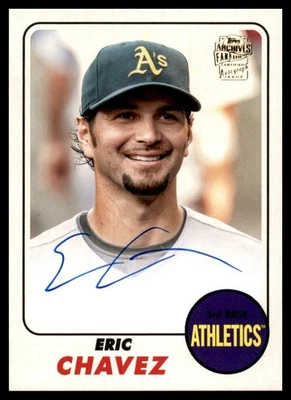 Archivos Topps 2024 - Autógrafos favoritos de los fanáticos de 1968 Eric Chávez #68FF-EC (AU) Foto 1 de 2