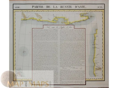 Rusia asiática - Kamchatka y mar de Ojotsk mapa antiguo Ojotsk Vandermaelen 1827 Foto 1 de 2