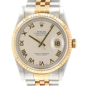 Rolex Datejust 16233 orologio giubileo bicolore 18KY e acciaio quadrante bianco romano - Foto 1 di 17
