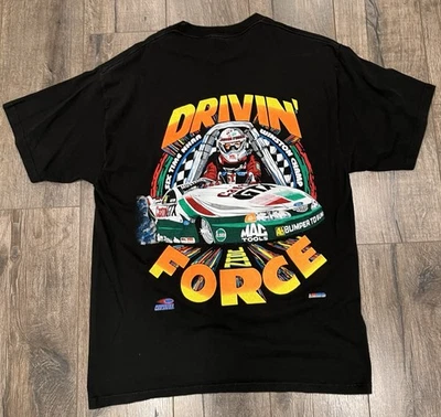 Camisa de carreras 1997 John Drivin' Force NHRA Drag Race Six Time Winston Champ XL Foto 1 de 4