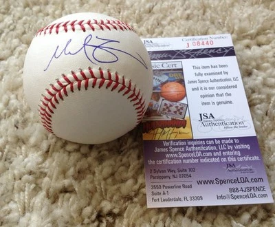 MIKE ZUNINO SEATTLE MARINERS NOVATO. BÉISBOL FIRMADO JSA J08440 Foto 1 de 2