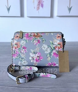 STEVE MADDEN Bag BLEXI Crossbody - Gray Floral - Picture 1 of 8