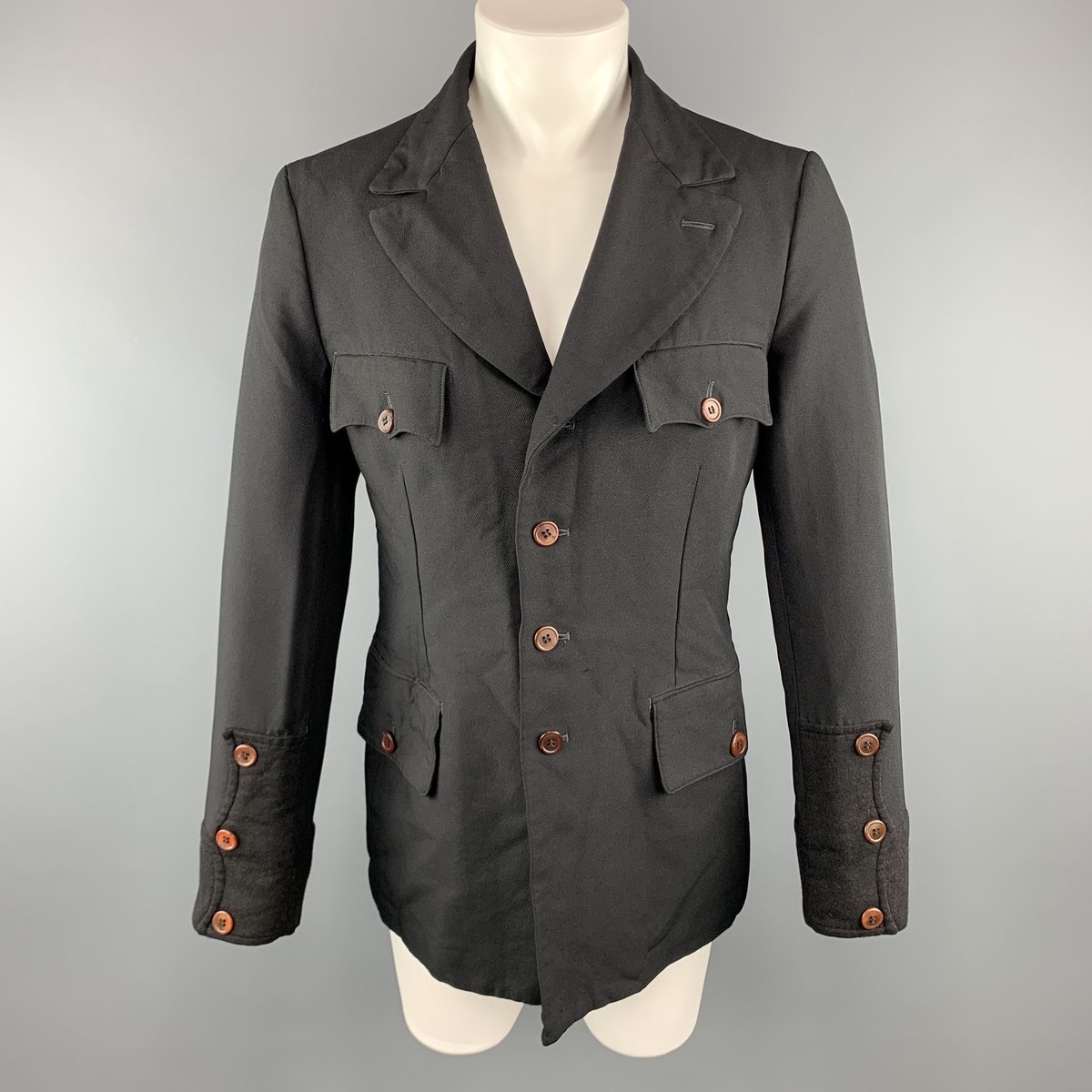 Comme des Garçons HOMME Military Coat Comme Des Garcons Military Coats, Jackets & Polyester Outer