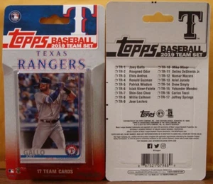 2019 TOPPS TEXAS RANGERS 17 CARD TEAM SET GALLO ODOR CHOO DESHIELDS ANDRUS TOCCI - Picture 1 of 1