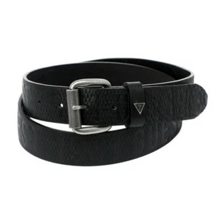 GUESS Men's Belt Boy Logo Real Leather Buckle Plate Belt M1RZ53L0ON0 - Picture 1 of 5