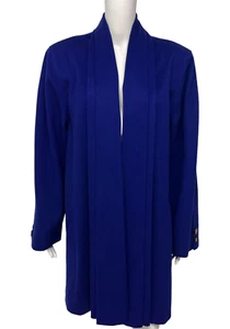 Vintage Ashley Scott women's coat open front wool blend size L - Picture 1 of 12