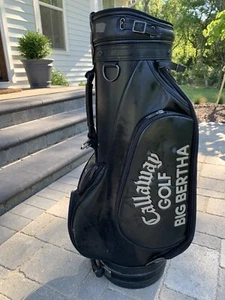 Vintage Callaway Big Bertha Black Staff Bag-Embroidered Bertha Logo - Picture 1 of 8